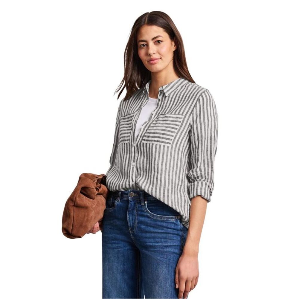 Street One Brown Linen Women's Blouse